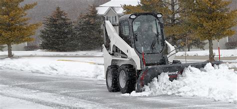 skid steer plowing deep snow|snowex plows for skid steers.